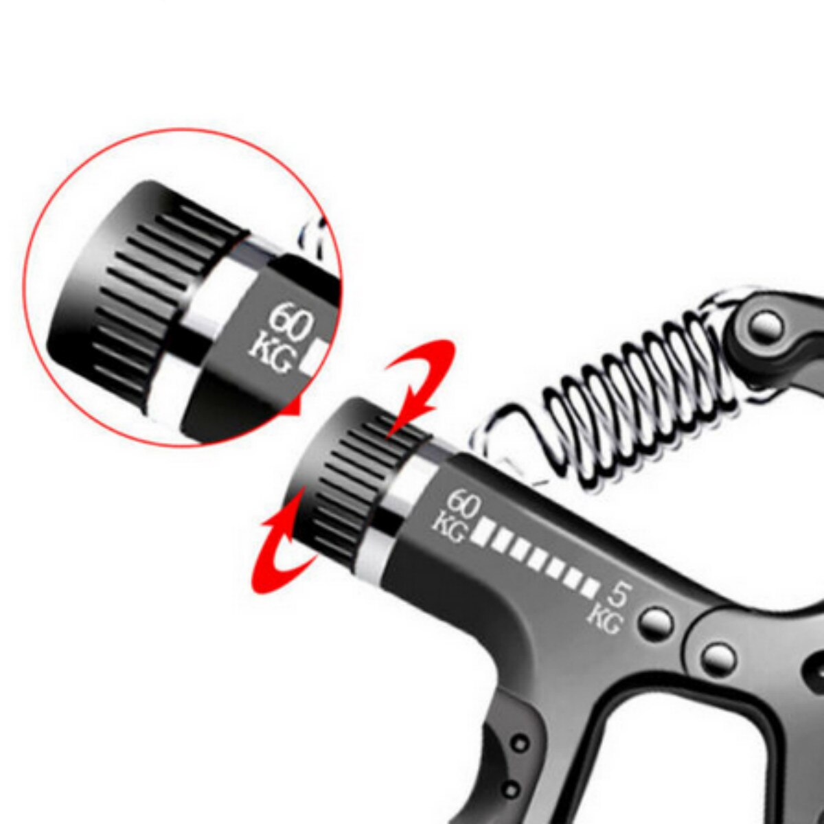 Hand Grip Trainer Verstellbar 5-100kg - Mit Zähler Für Unterarm & Handgelenk Training