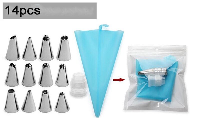 Bricolage gâteau plateau tournant cuisson moule gâteau plaque rotative ronde gâteau décoration outils Table rotative pâtisserie fournitures accessoires de cuisson: 14PCS