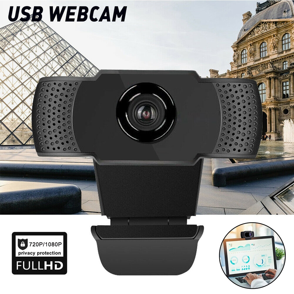 Willkey Full HD 1080P Computer Camera USB Web Camera Drive Free Webcams Built-In Sound-absorbing Microphone 1920*1080 Resolution