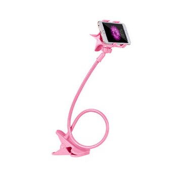 Bras de support paresseux universel, support de téléphone portable Flexible, support de Stents, Clip de Table de bureau, support à col de cygne pour téléphone, couleurs multiples: Rose
