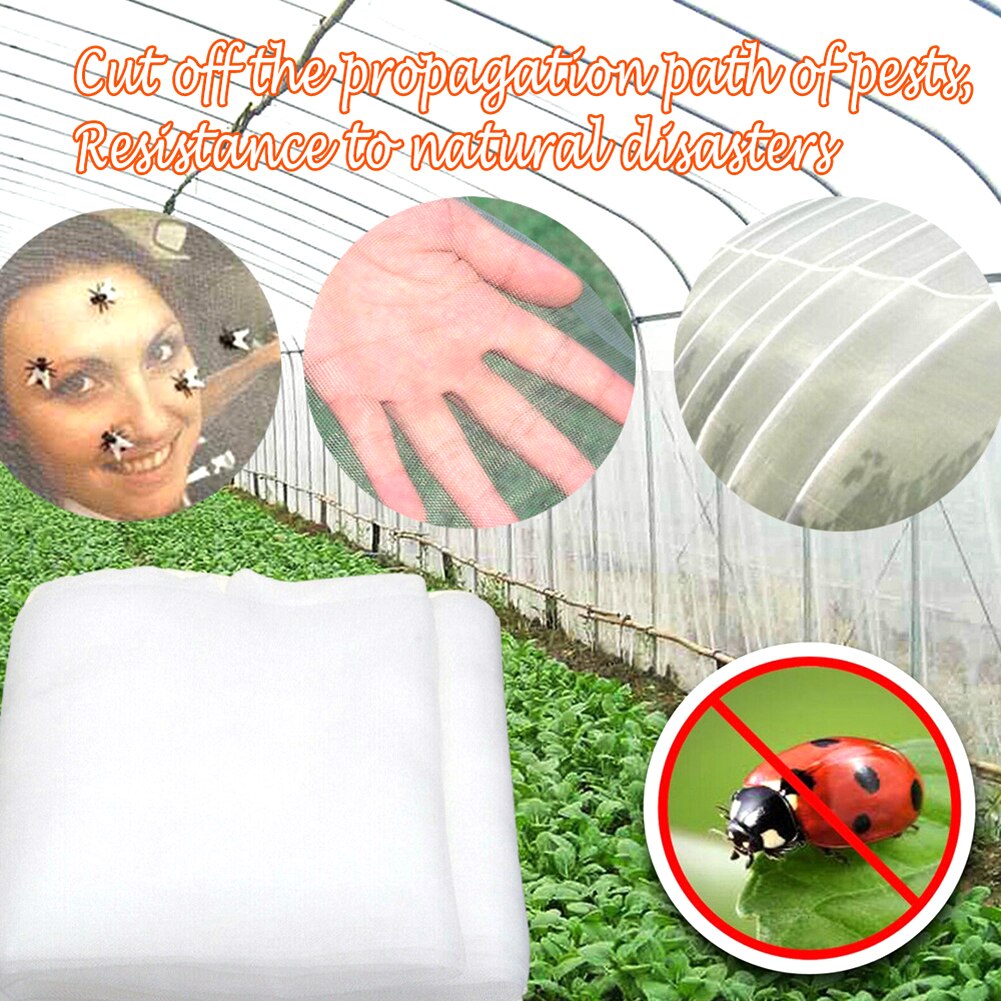 40 Meshes Anti Insect Net Bird Insect Barrier Vegetables Fruit Plant Screen Vegetables Fruit Screen Plant Covers Planting Net