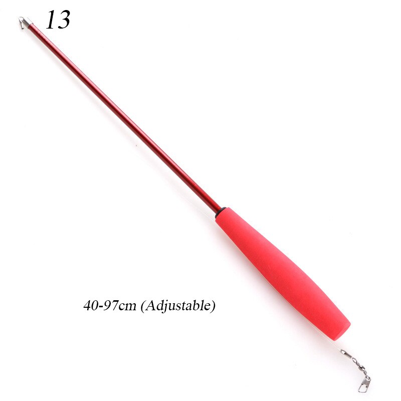 L40 cute cat toys 1pc cat feather toys, kitten interactive teaser bell feather stretch fishing rod play wand pets replacement head: 13