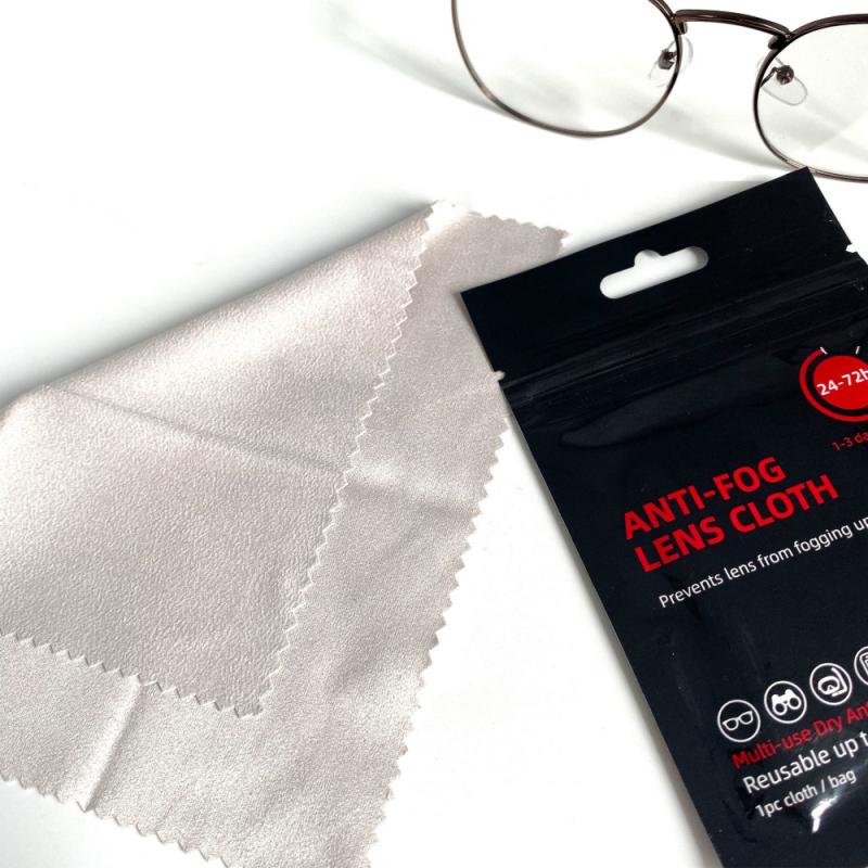 Reusable 48 hours anti-fogging dry wipe anti-fogging agent cloth suitable for wearing masks, defogging agent glasses cloth