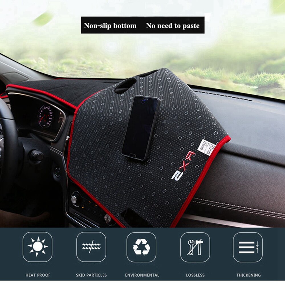 Car Dashboard Cover Non-slip Dashmat Dashboard Cover Sun Shade Dash Board Cover Carpet For Toyota Camry XV50 -