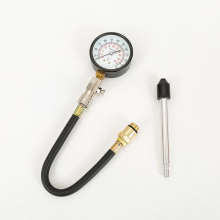 0-300Psi 21kg/cm 21bar 2100kpa Petrol Engine Compression Tester Set Easy-Reading 1/2" Dia Gauge with 14mm/18mm Adapter &amp; 6" Stem