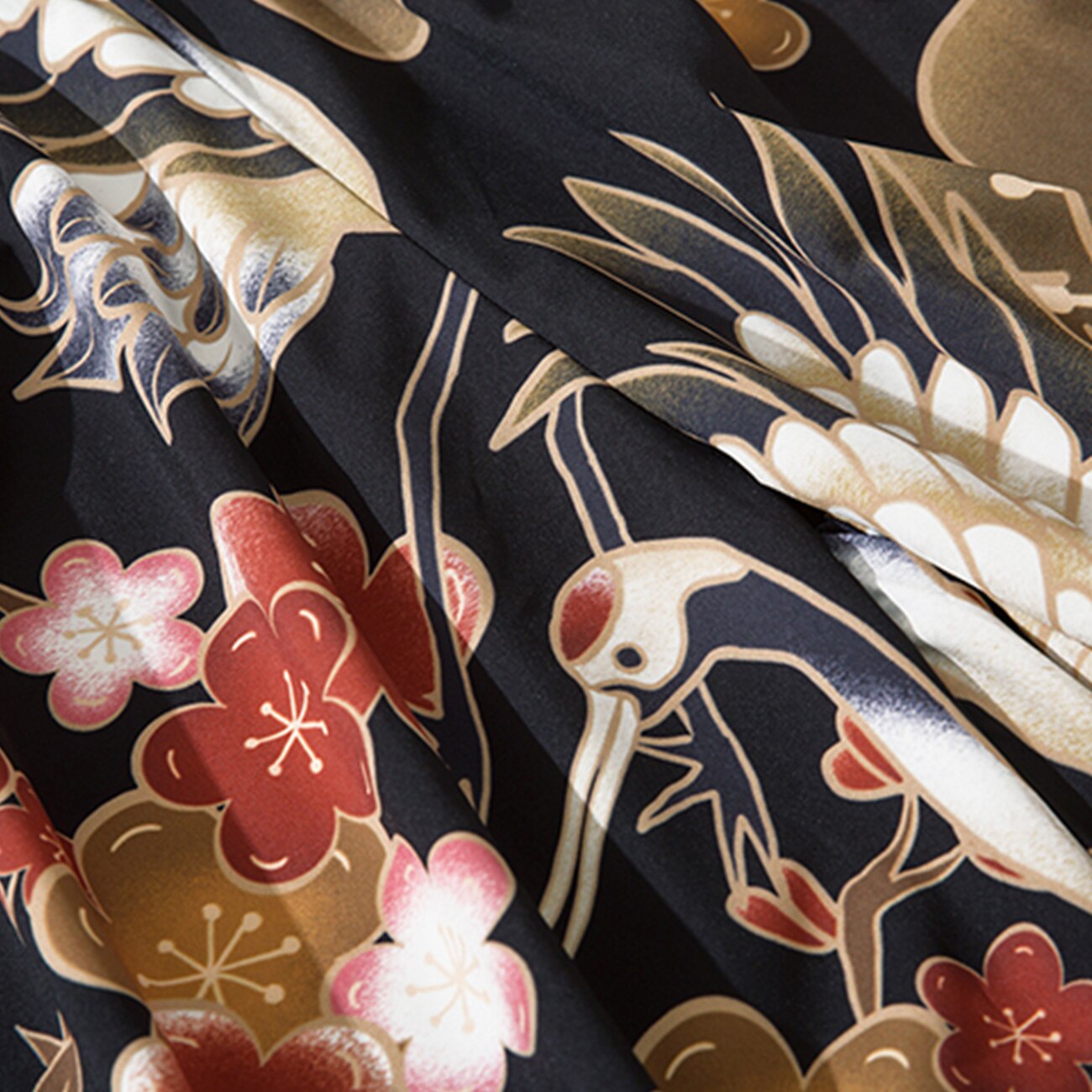 Hip Hop Japanese Thin Japan Style Trousers Floral Printed Baggy Calf-length Pants Harajuku Joggers Men Trousers Streetwear Black