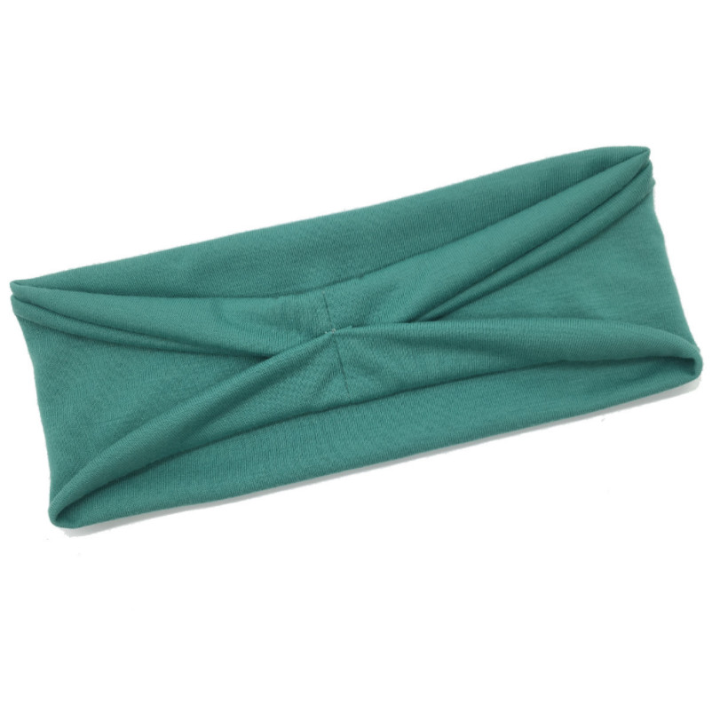 Banda para la cabeza de algodón para mujer, bandas para el cabello a la para mujer, turbante liso, diadema tejida torcida, accesorios para la cabeza anudados