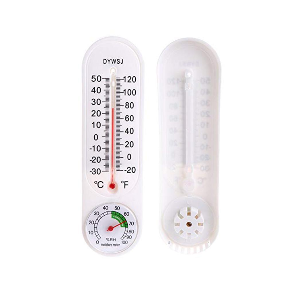 Muur Gehangen Thermometer Hygrometer Temperatuur Voor Indoor Outdoor Tuin Kantoor Mini Temperatuur Sensor