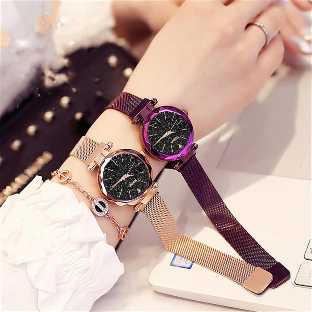 Luxe Magnetische Sterrenhemel Vrouwen Horloges relogio feminino Vrouwelijke Klok Quartz Horloge Dames Polshorloge reloj mujer