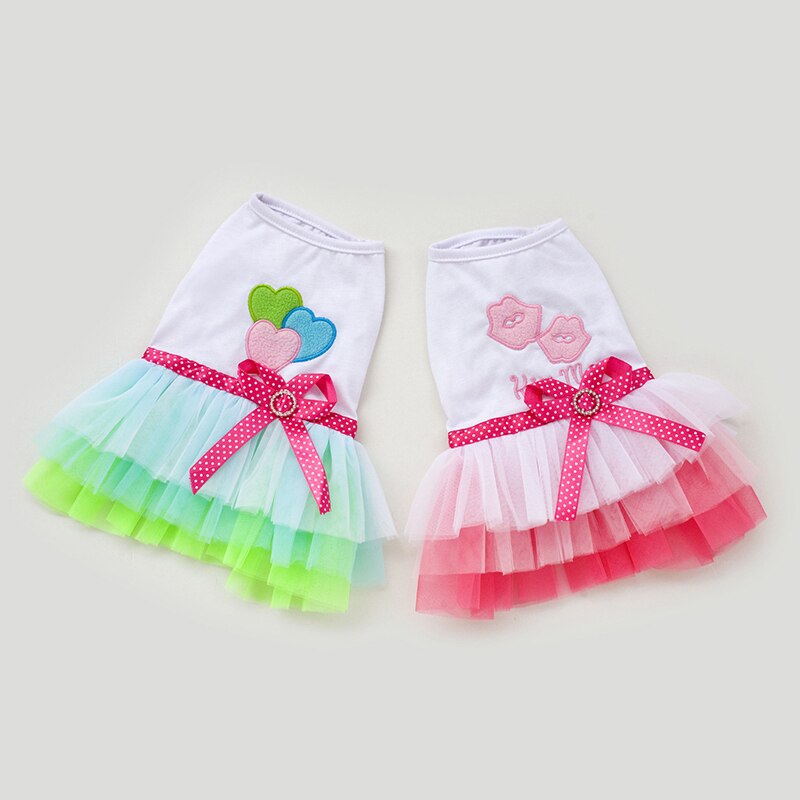 Summer Dress For Dog Pets Dog Clothes Ballet Dress Skirt Puppy Clothing Spring Dresses For Dogs Lace Pet Clothes XS-XL