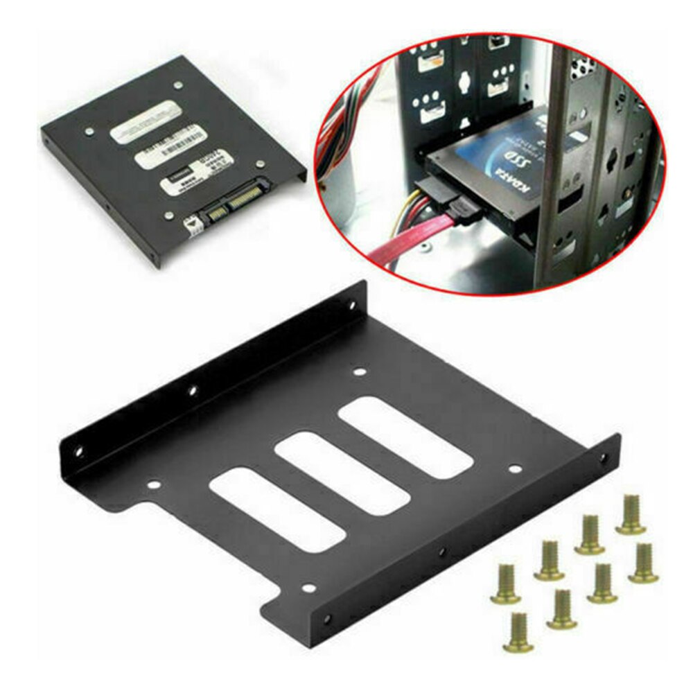 Harde Schijf Lade Metalen 2.5-Inch Naar 3.5-Inch Ssd Harde Schijf Metalen Montage Adapter Bracket
