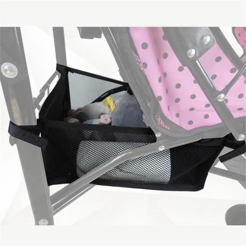 Portable baby stroller basket newborn hanging infant accessories stroller bottom organizer bag