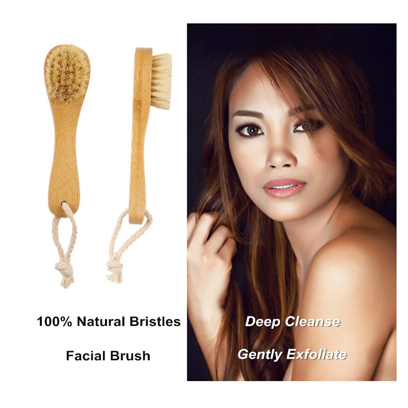 TREESMILE Wooden Bath brush Long Handle Wooden Back Massage Bath Brush Body Clean Brush Natural Bristle Body Dry Brush D30