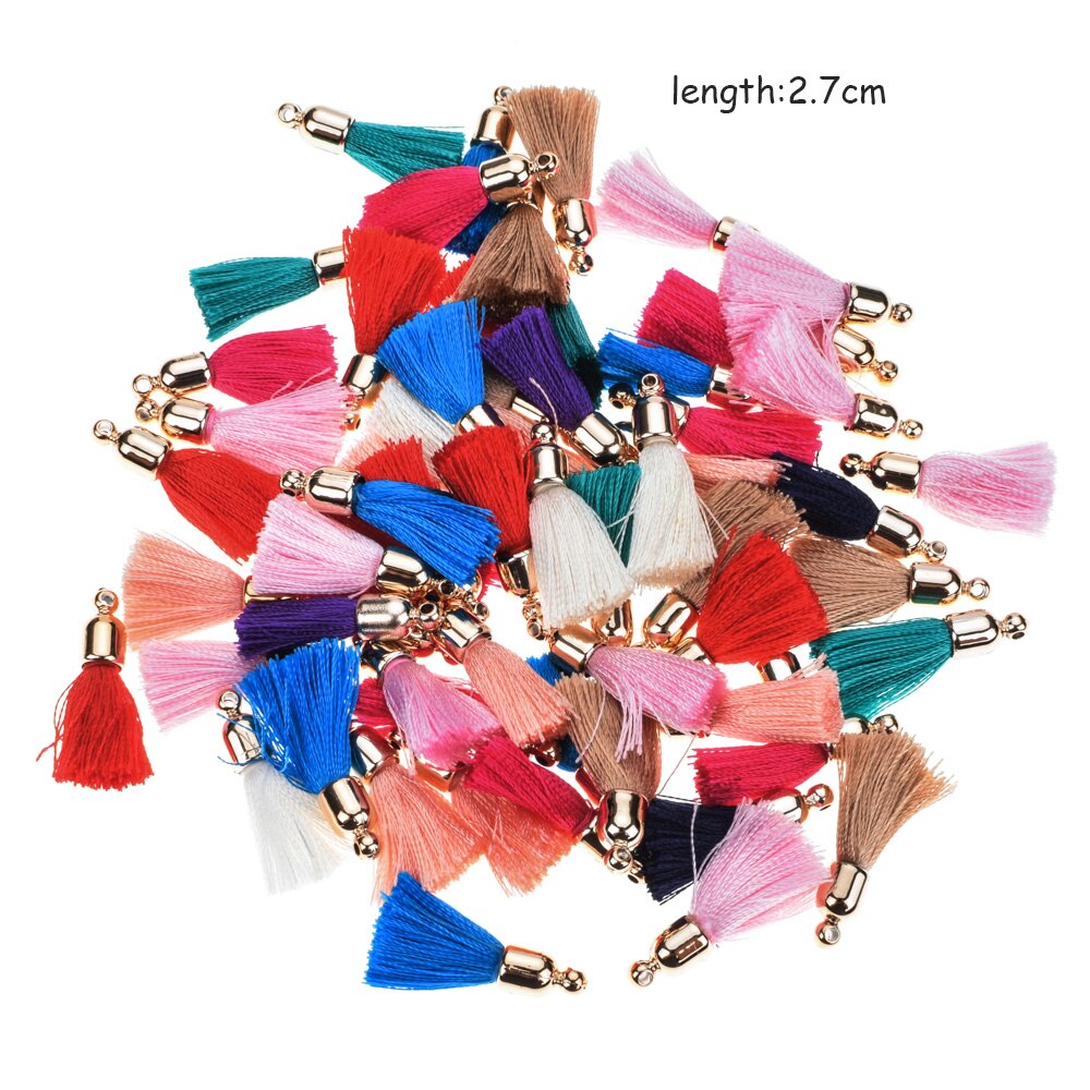 20 Stks/partij Multicolor Kwastje Katoen Kwasten Kwastje Sieraden Accessoires Diy Armbanden Ketting Oorbellen Materialen Vrouwen Sieraden: C