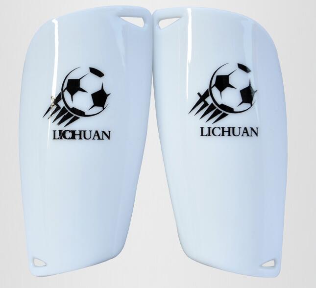 Kinder Fußball bein schutz Jungen professionelle doppel-deck licht Weiche Schaum Sport Wachen Bein Beschützer Kinder Fußball Shin Pads: WHITE