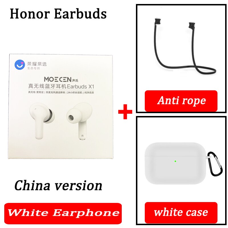 Global Version Honor Choice True Wireless Earbuds TWS Wireless Bluetooth Earphone Dual-microphone Noise Reduction Bluetooth 5.0: white n white china