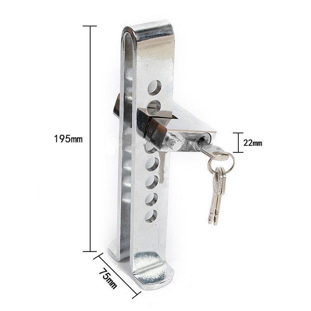 Auto Auto Bremse Kupplung Pedal sperren 8 See Legierung Stahl Sicherheit Anti-Diebstahl für Autos Lkw Drossel Gaspedal Pedal schloss