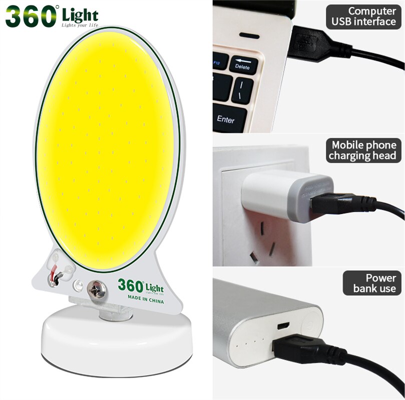 Bärbar lykta tm -24 cob usb  dc 5v led campingbelysningsutrustning för fiske vandring tältbelysning lägereld bbq roadtrip lampa