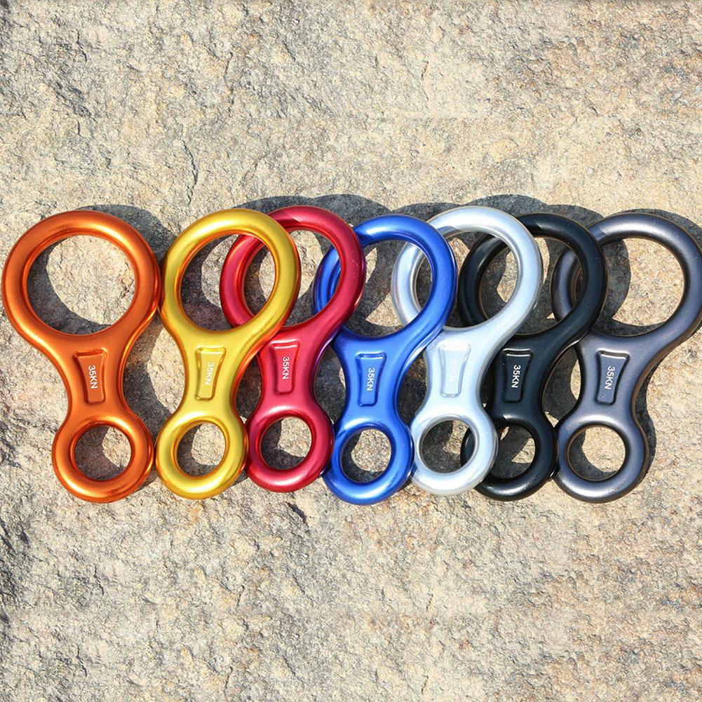 8 Woord Klimmen Ring Touw Descender Gear Zekeringsapparaat Downhill Acht Ringen Figuur Rock Klimmen Staartletters Kit Voor Outdoor Gereedschap