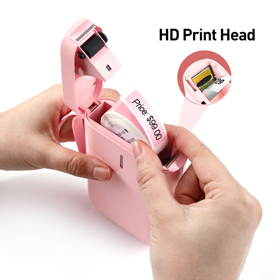 D11 Wireless label printer Portable Pocket Label Printer Portable BT Thermal Label Printer Home Use Office Fast Printing Printer