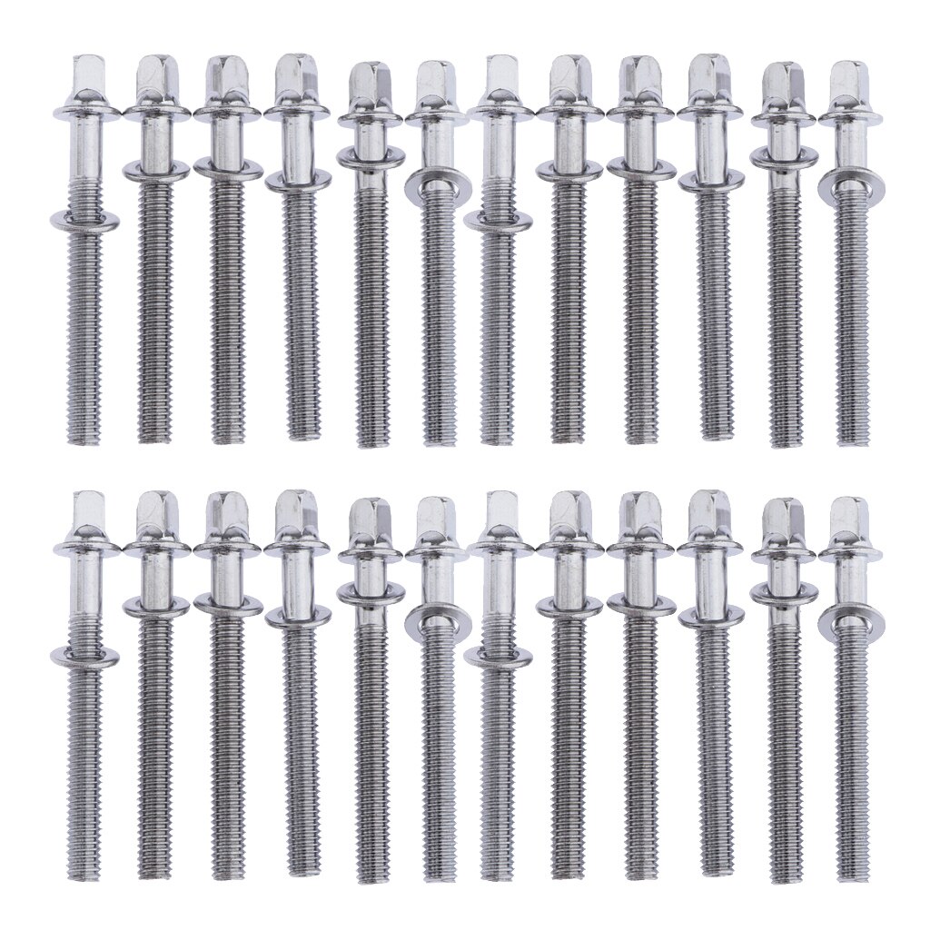 20 pezzi viti per tamburo imperiale 7/32 specifica 80mm 90mm 100mm lunghezza colore argento vite a tamburo a testa quadrata per bullone M5