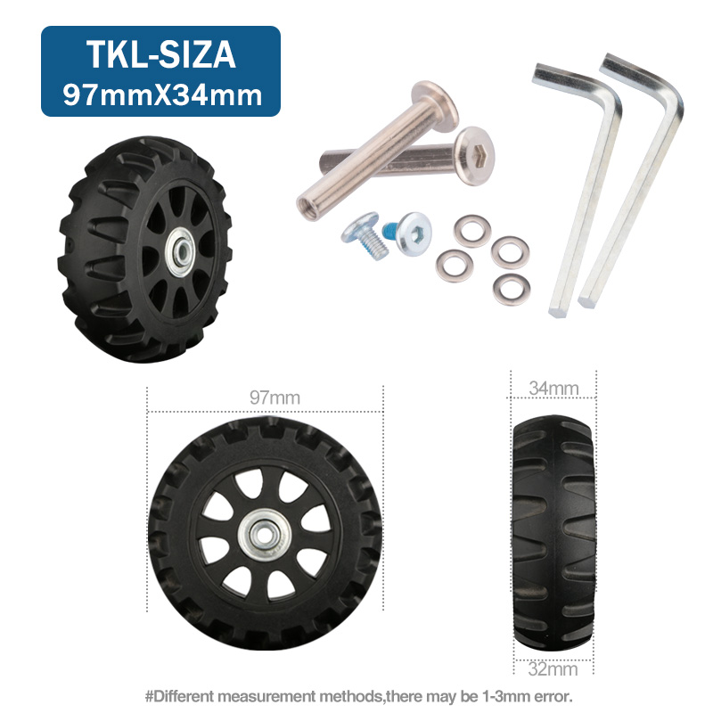 Suitcase Wheels 1 pair of Luggage Suitcase Replacement Wheels Axles Deluxe Repair Deluxe Repair Tool Casters