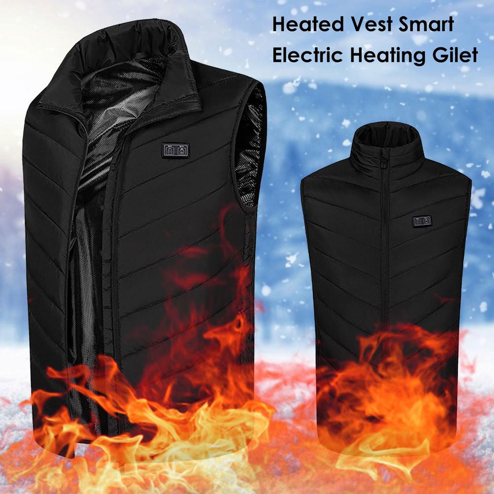 Drie-Snelheid Verwarmd Vest Elektrische Verwarmde Jassen Smart Elektrische Verwarming Gilet Voor Mannen Vrouwen Winter Warmte Jas Usb Verwarming jas