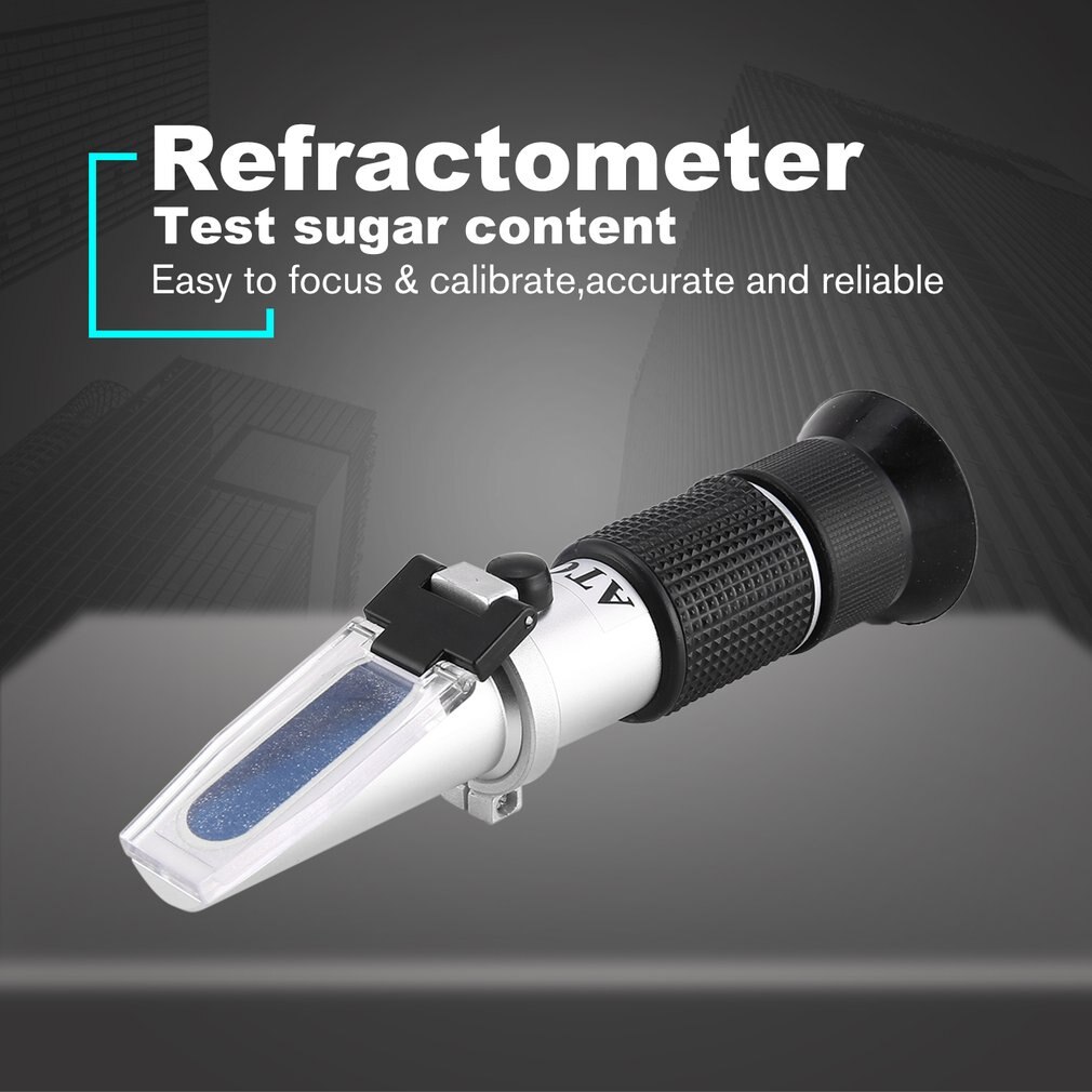 Handheld Refractometer 58-90% Optical Sugar Honey Food Beverages Apiculture Content Meter Mini ATC Brix Measuring Tester