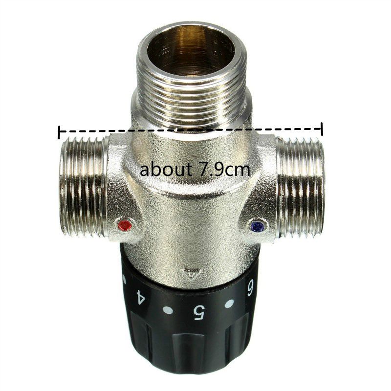Calentador termostático Solar DN20 de 3/4 pulgadas, válvula de mezcla, válvula de tubería, materiales de construcción estándar