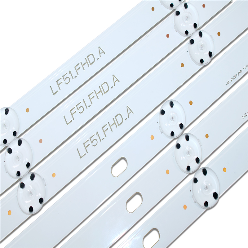 12 teile/satz led-hintergrundbeleuchtung streifen für  lg 43 lf 5100 lf51_ fhd_a  lf51_ fhd_b lge_wicop_fhd 43 inch_rev 00_ a/b _150511