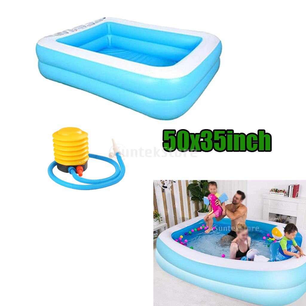 Rectangular Inflatable Pool Thickened Family Paddling Pool For Children