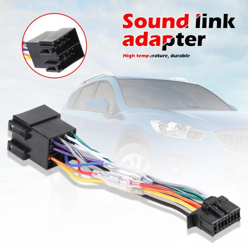 Arnés de Radio estéreo para coche, conector ISO de 16 Pines, arnés de cableado estándar ISO, Cable de enchufe para Pioneer 2003