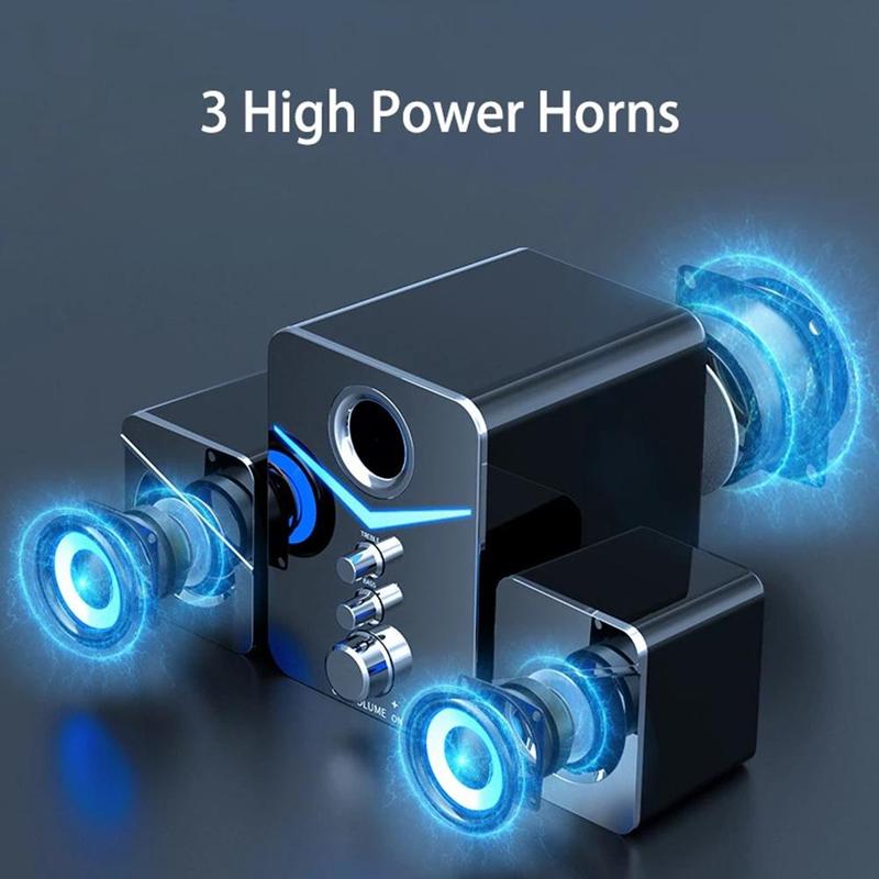 AUX Wired Bluetooth Speaker Combination Computer Speakers Theater For Laptop Box Music Player Home Sound PC Subwoofer Syste W1M6