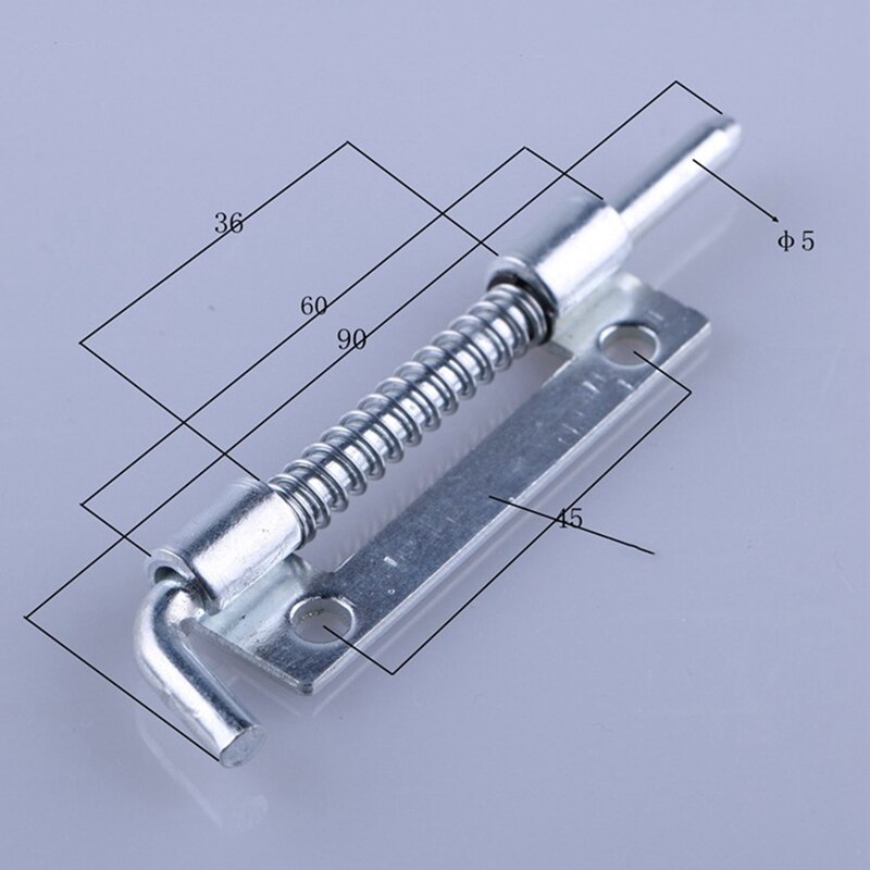 Pestillo de puerta de acero inoxidable de plata largos, 9cm, tornillo cilíndrico de cerradura deslizante, cerrojo, grapa, cerradura de seguridad para puerta, 1 ud.