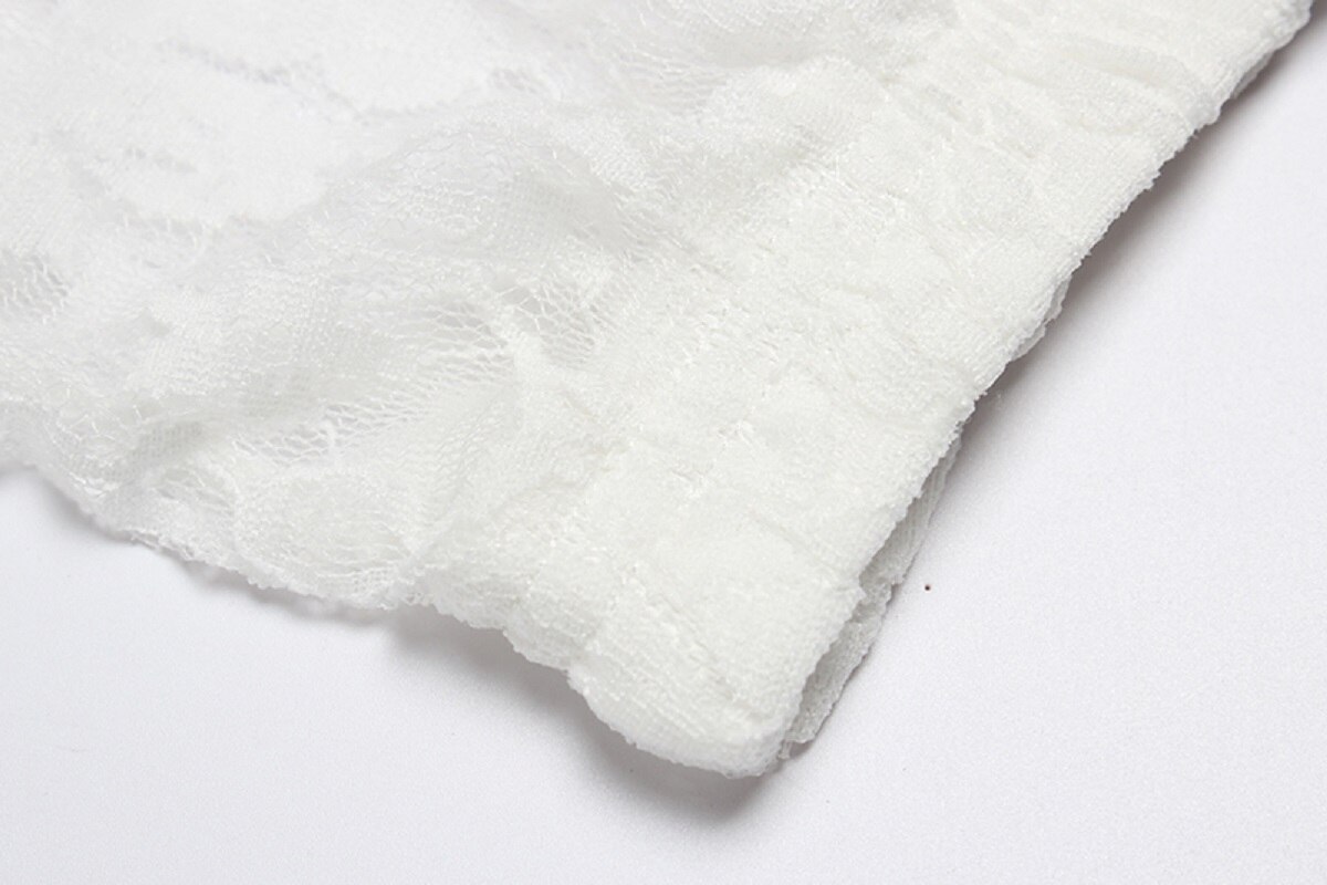 Mudkingdom verano mallas de encaje chicas ligero transpirable elástico de la Leggings cortos para niña ropa blanca pantalones cortos