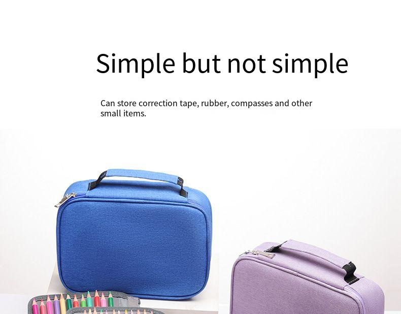 Waterproof pencil case 72-color large-capacity sketch pencil case stationery student storage pencil case
