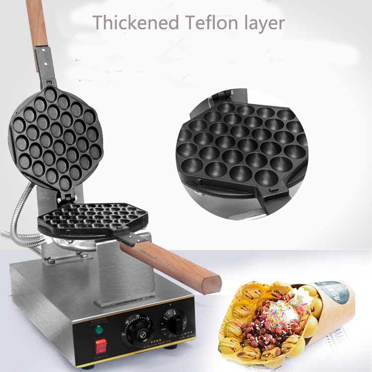 QQ egg cake machine commercial use non-stick electric egg waffles machine egg puff cake maker machine