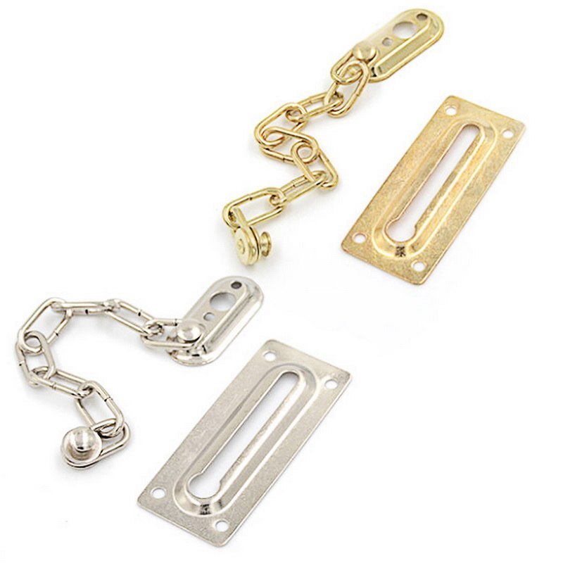 Chain Door Lock Security Safety Slide Bolt Door Chain Lock Guard Tone Cabinet Latch Anti-theft Door Hardware