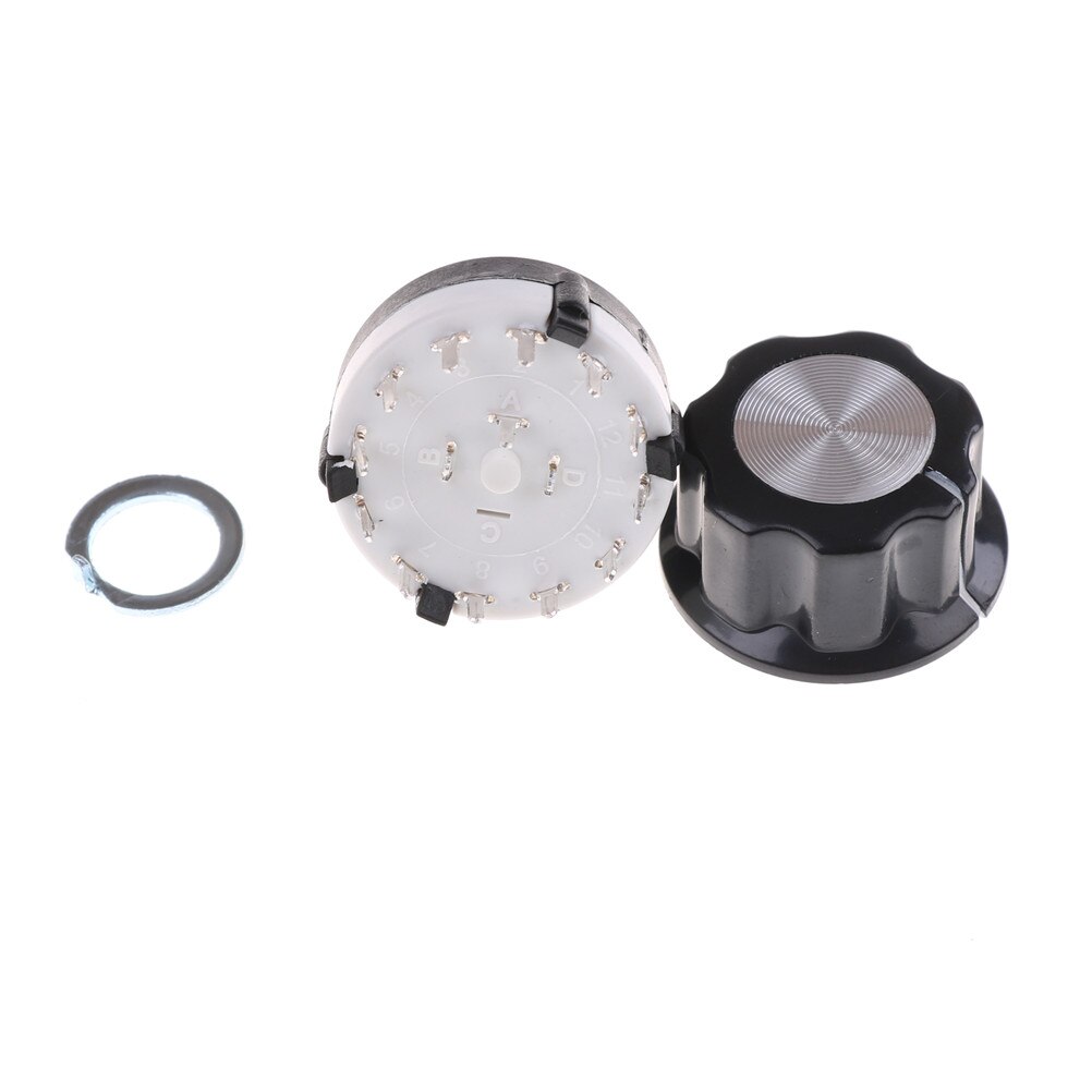 Uxcell 12-Pin 1 Pole 11 Position Rotary Switch - Single Deck Band Selector 1P11T