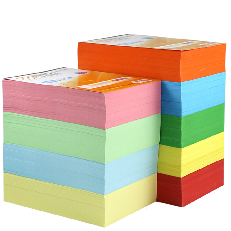 Copy printing color paper A4 100 sheets 80G Multicolors Handmade DIY paper Office School Supplies