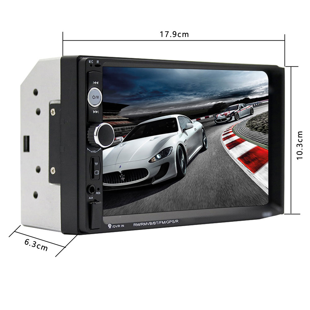Hikity 7010b 2 din auto videospeler 7 " hd-speler  mp5 touchscreen digitaal display bluetooth multimedia usb autoradio autoradio