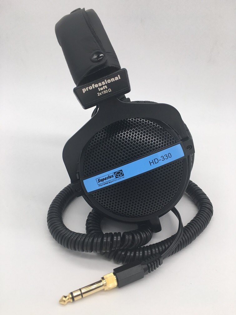 Superlux HD330/HD-330 Headphone Semi-open Studio Standard Dynamic Headset Monitoring For Music Detachable deep Bass: Default Title