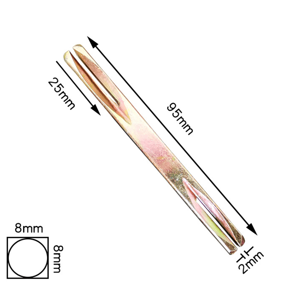 85-130mm Square Spindle 8mm Galvanised Door Window Handle Iron Square Pin Firmly Holds The Door Handles: Greyish Brown
