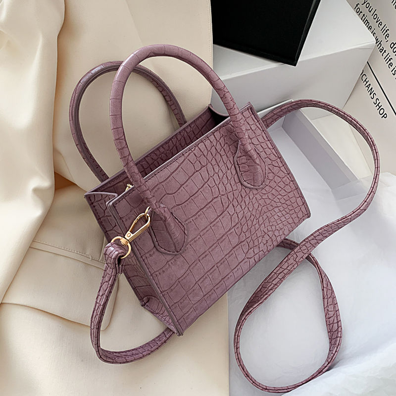 Crocodile Pattern PU Leather Crossbody Bags For Women Chain Female Shoulder Handbags Mini Purses Travel Cross Body Bag