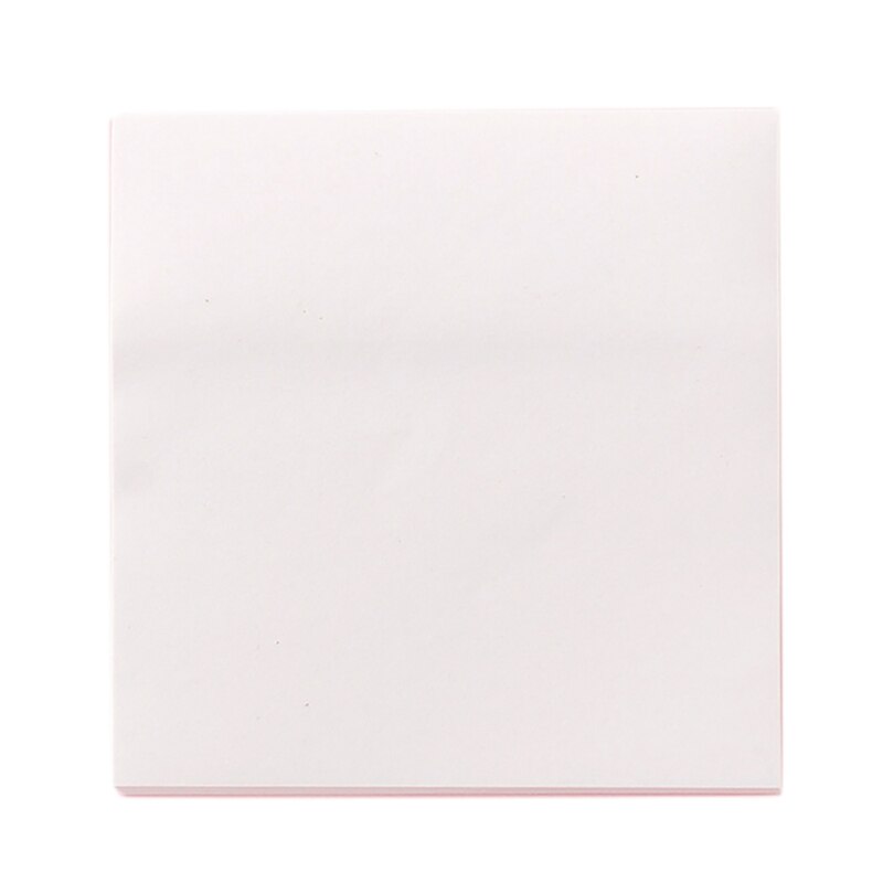 Office Memo Pad Sticker Index Sticky Notes Simplicity Paper Stationery Self-Adhesive Paste Blank Memorandum: Rose Red