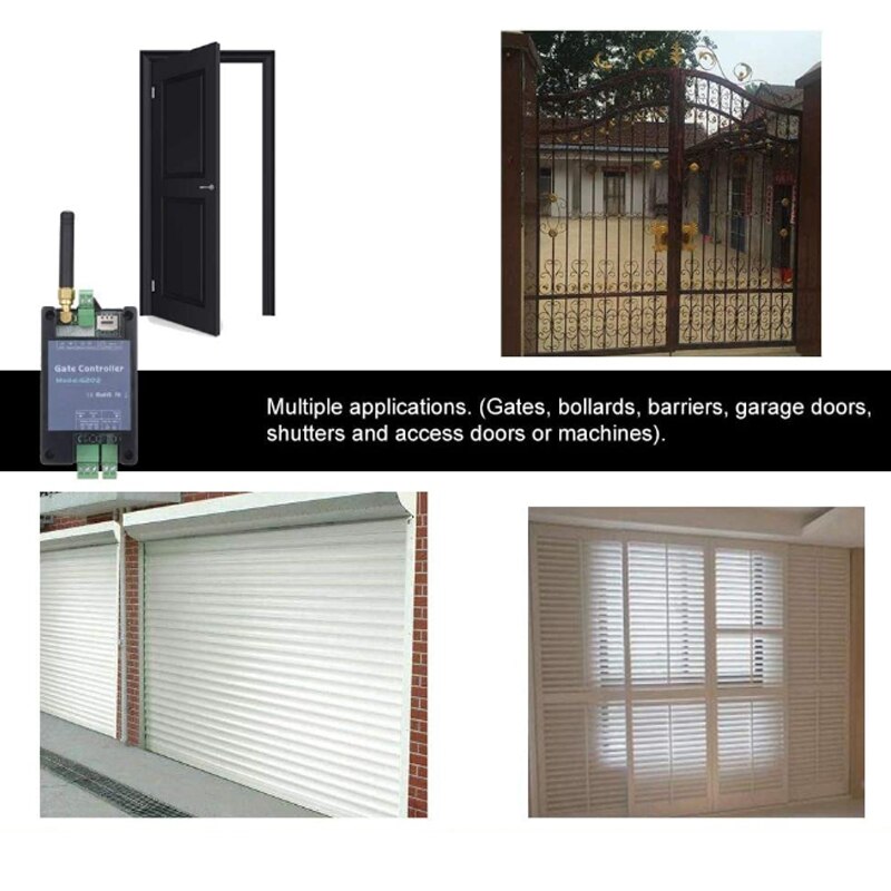 Garage Door Opener GSM Gate Remote Control G202 SMS Single Relay Switch For Sliding Swing Garage Gate Replace RTU5024