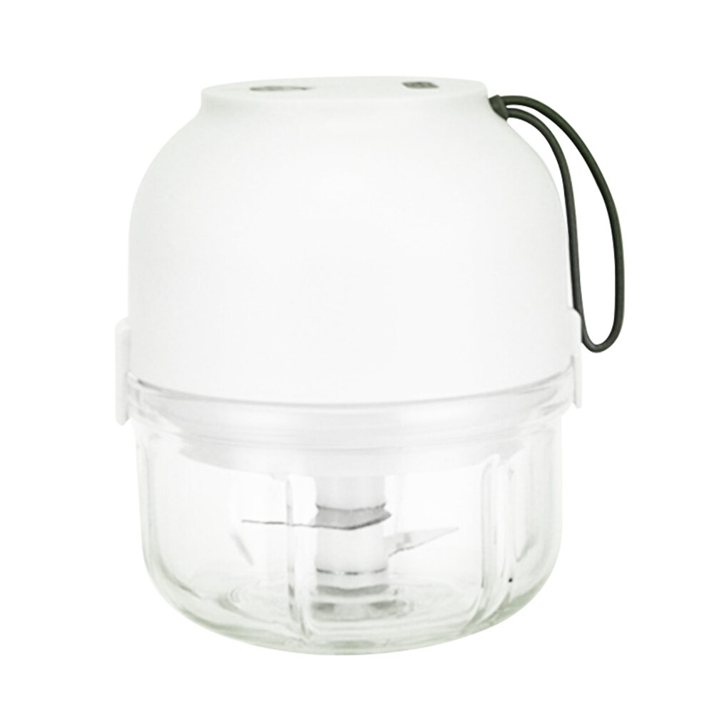 Mini Wireless Electric Meat Grinder Food Chopper Mini Stainless Kitchen Chopper Meat Grinder Shredder Kitchen Gadgets: White