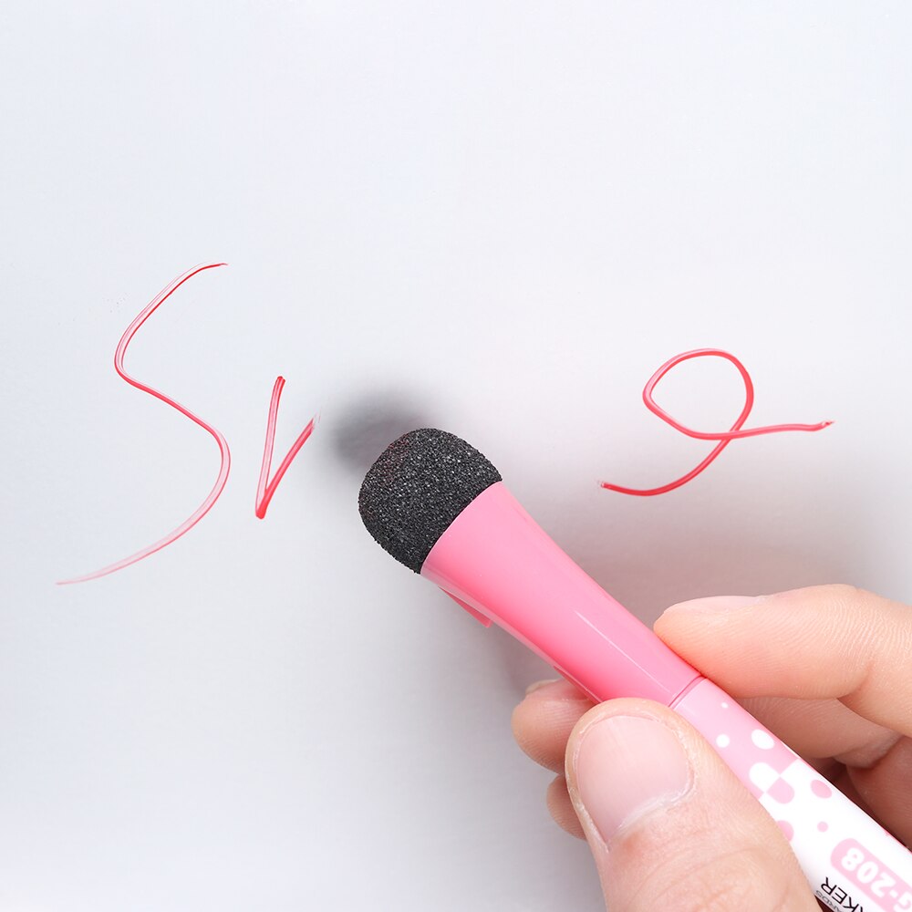 Neue Kunststoff Magnetische Whiteboard Unterschrift Stift Löschbaren Trockenen Weiß Gremium Marker Magnet Radiergummi Büro Schule Liefert
