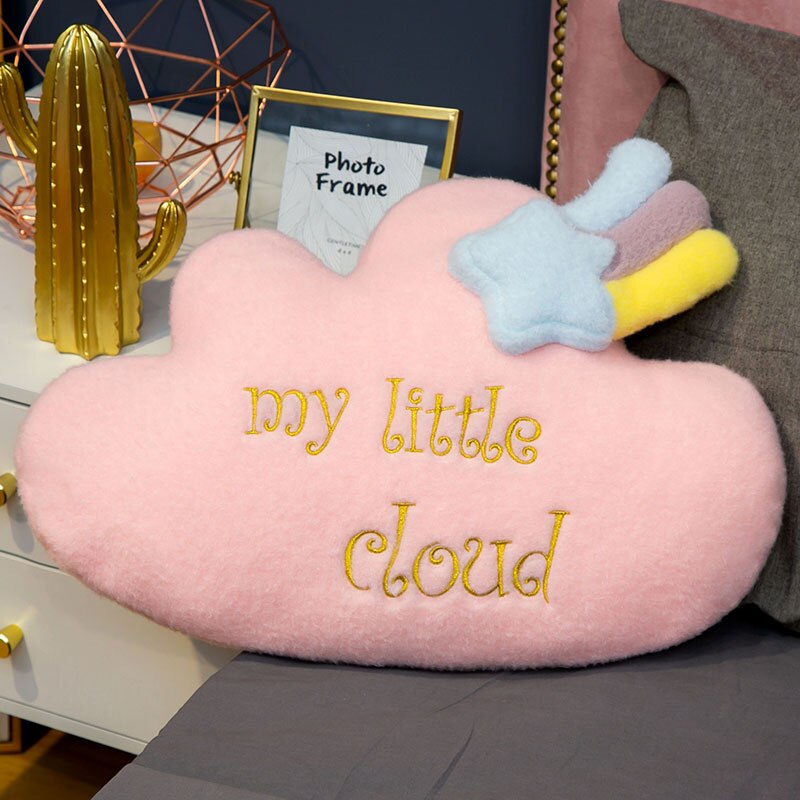 SchöNe Plüsch Himmel Kissen Wolke Regenbogen Herz Sonne Stern Weiche Kissen Kissen Kawaii Gefüllte Plüsch Spielzeug Für freundlicher Baby freundlicher: 45cm Wolke