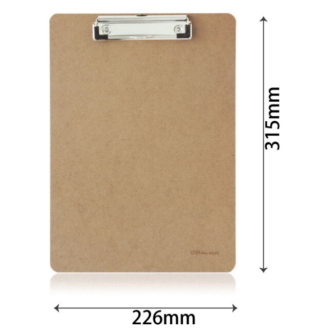 9240 multifunctional board clip a4 folder plate clip board plastic for office and school: 9226 wooden material